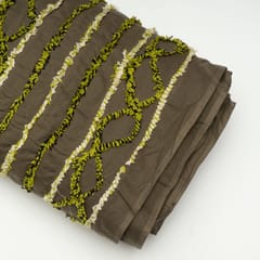 Olive Green Color Cotton Cambric Dobby Fabric