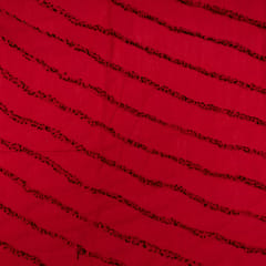 Red Color Cotton Cambric Dobby Fabric