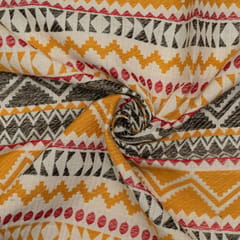 Multi Color Cotton Jacquard Fabric