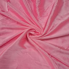 Baby Pink Color Poly Satin Fabric