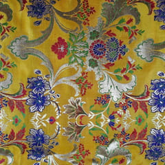 Yellow Color Brocade Fabric