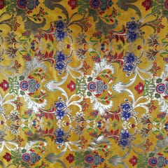 Yellow Color Brocade Fabric