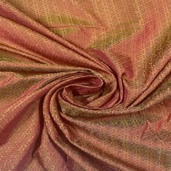 Maroon Color Semi Brocade Fabric