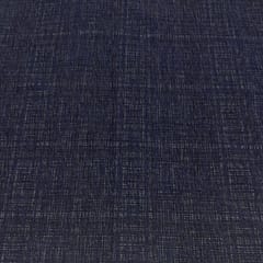 Blue Color Woolen Plain Lycra Fabric