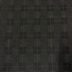 Black Color Woolen Printed Fabric