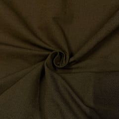 Dark Brown Color Woolen Plain Fabric