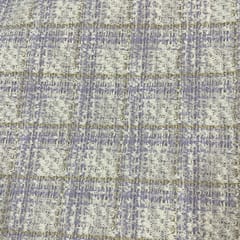 Lavender Color Tweed Fabric