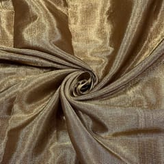 Antique Golden Color Pure Silk Tissue Fabric