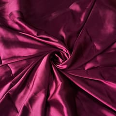 Wine Color Poly Satin Fabric (N47D)