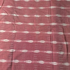 Onion Pink Color Cotton Ikat Fabric