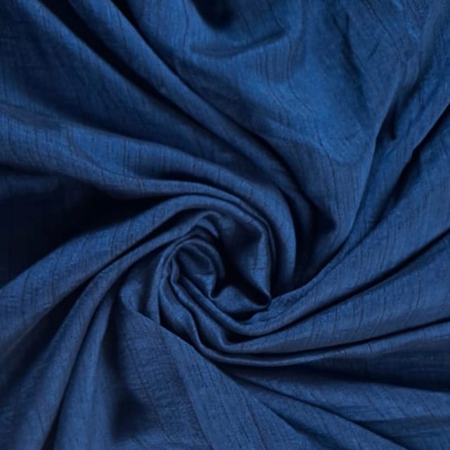 Navy Blue Color Naysha Silk Fabric