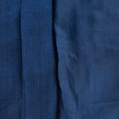 Navy Blue Color Naysha Silk Fabric