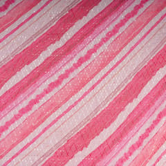 Pink Color Organza Print with Embroidered Fabric