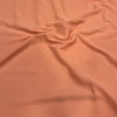 Coral Orange Color Heavy Georgette Fabric (N291)