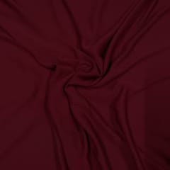 Dark Wine Color Heavy Georgette Fabric (N27D)