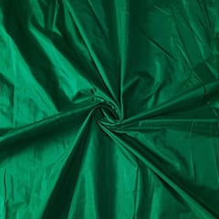 Green Color Poly Silk Fabric