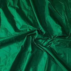 Green Color Poly Silk Fabric