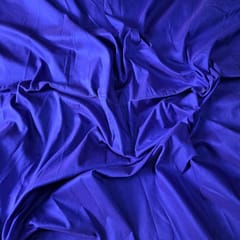 Royal Blue Color Cotton Silk Fabric