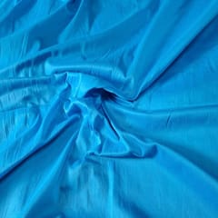 Sky Blue Color Cotton Silk Fabric (N185)