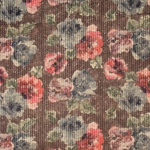 Brown Color High Quality Velvet Printed Fabric