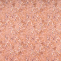 Peach Color High Quality Velvet with Marble Finish Printed Fabric