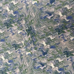 Green Color High Quality Velvet with Marble Finish Printed Fabric