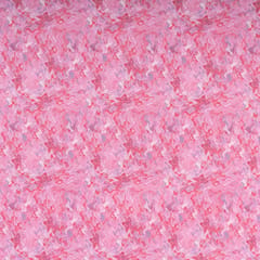 Pink Color High Quality Velvet with Marble Finish Printed Fabric