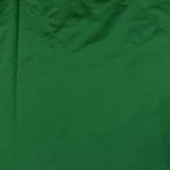 Dark Green Color Pure Satin Silk Fabric