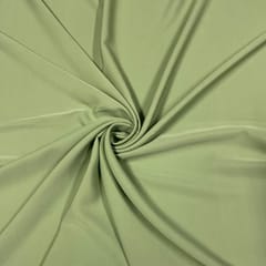 Pista Green Color Banana Crepe Fabric