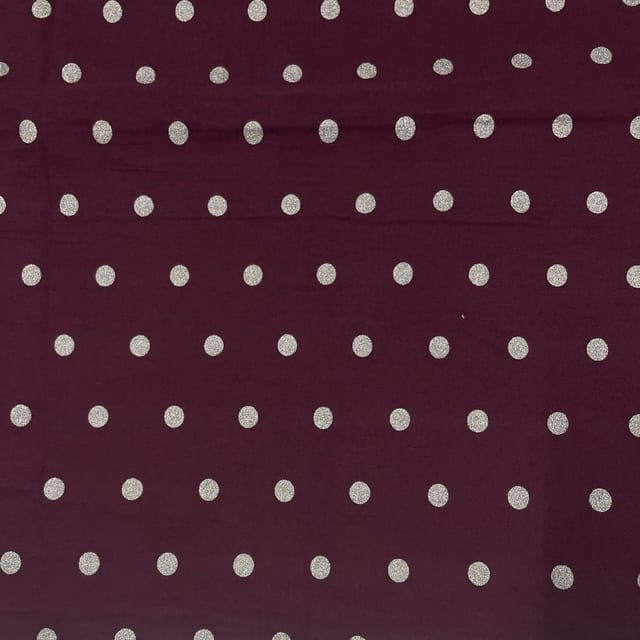 Maroon Color Cotton Lycra Fabric