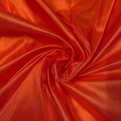 Dark Orange Color Pure Silk Fabric