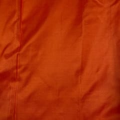 Dark Orange Color Pure Silk Fabric