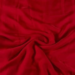 Red Color Flat Chiffon Fabric (N206)