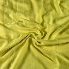 Light Yellow Color Flat Chiffon Fabric