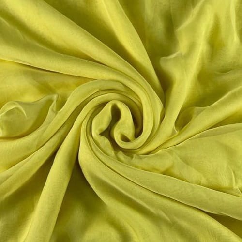 Light Yellow Color Flat Chiffon Fabric