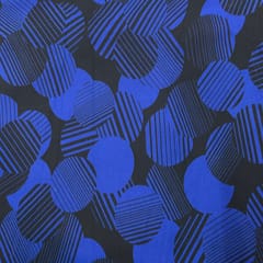 Blue and Black Color Lycra Fabric