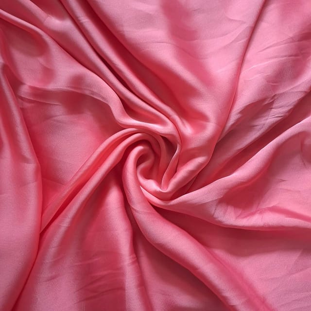 Peach Color Poly Satin Fabric (N127)