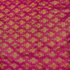 Orange Color Pure Tanschui Silk Fabric