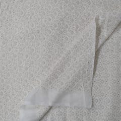 Dyeable Viscose Organza Embroidered Fabric