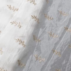 Dyeable Chinon Embroidered Fabric