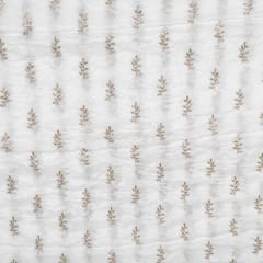 Dyeable Chinon Embroidered Fabric