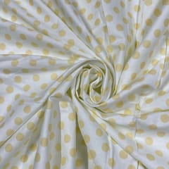 Cream Color Japanese Cotton Printed Fabric