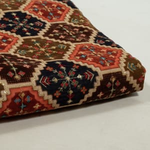 Multi Color Velvet Print with Embroidered Fabric