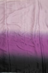 Multi Color Georgette Satin Ombre Printed Fabric (1.50Meter Piece)