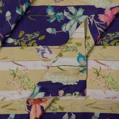 Multi Color Japan Silk Digital Printed Fabric