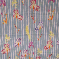 Multi Color Japan Silk Digital Printed Fabric