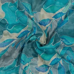 Multi Color Chinon Chiffon Digital Printed Fabric