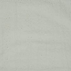 Dyeable Cotton Chikan Embroidered Fabric