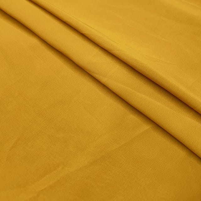 Dark Yellow Plain Heavy Fox Georgette Fabric