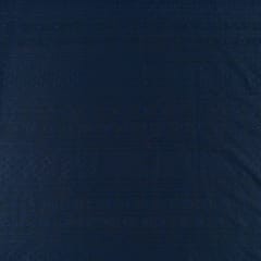 Navy Blue Color Georgette Chikan Embroidered Fabric (1Meter Piece)